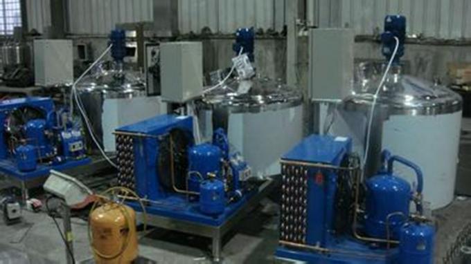 Faciles matériels horizontaux verticaux d'acier inoxydable du réservoir 500L de refroidissement du lait fonctionnent