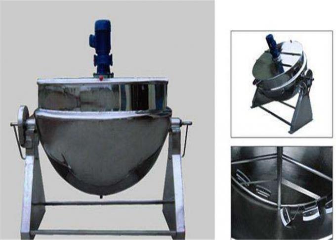 Bouilloire revêtue de vapeur électrique d'acier inoxydable, bouilloire de inclinaison électrique pour l'industrie alimentaire