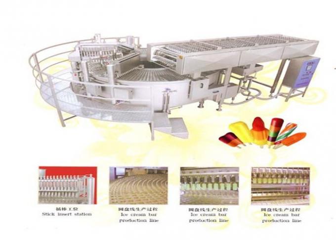 La chaîne de production complètement automatique de crème glacée équipement facile actionnent approuvé par le FDA
