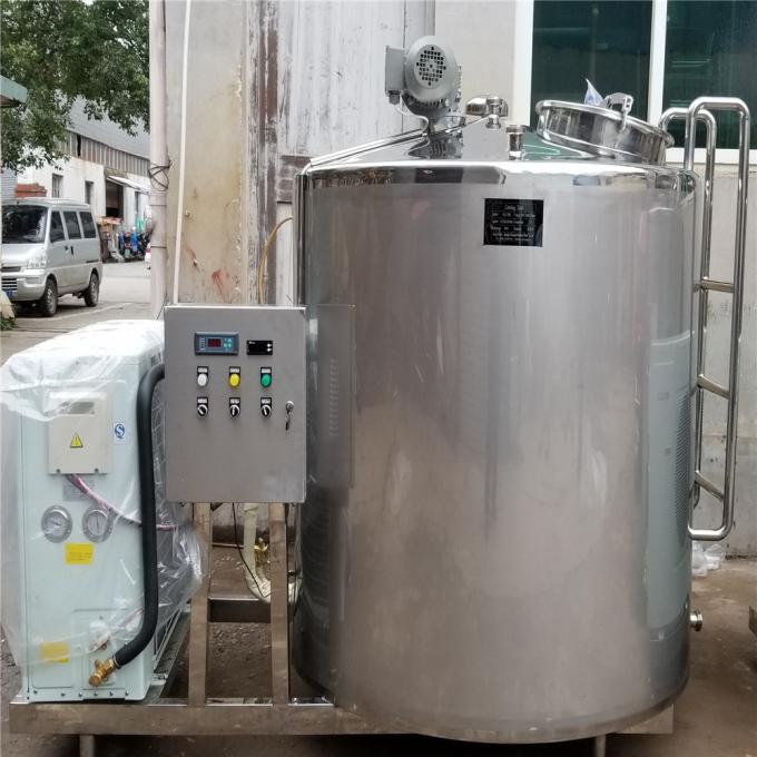 Refroidisseur de frigorification de cuve de stockage de réservoir de petit de vache à acier inoxydable yaourt de lait