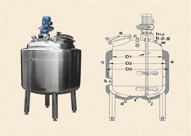 Professional Heated Stainless Steel Tank / Homogenization Tank Corrosion Resistant