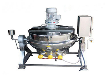 Chine bouilloire revêtue KQ100L de chauffage électrique de 200L 300L avec le grattoir de mélangeur usine