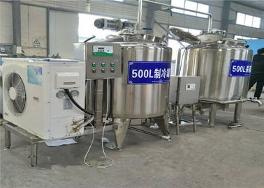 Faciles matériels horizontaux verticaux d'acier inoxydable du réservoir 500L de refroidissement du lait fonctionnent